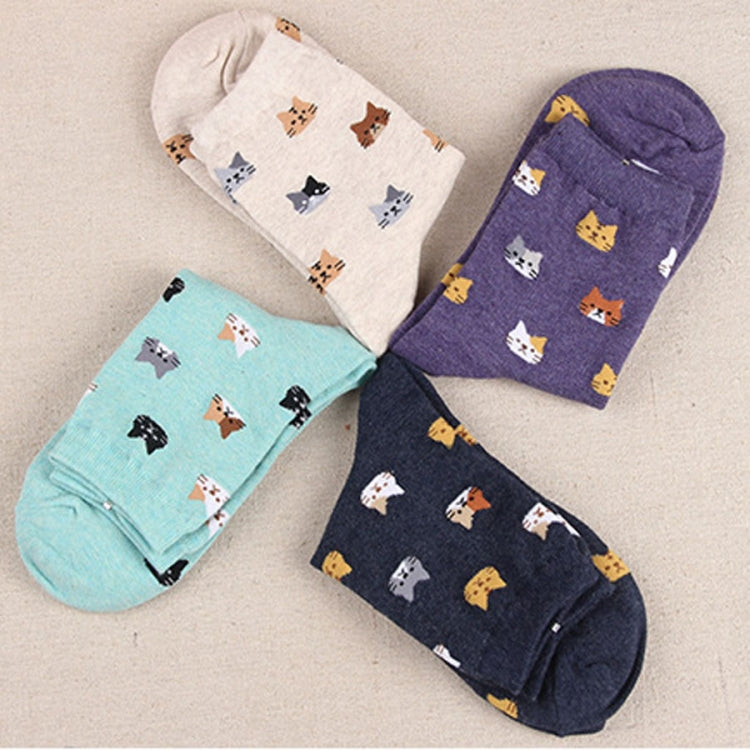 Animal Cartoon Cat Lovely for Women Cotton Socks(5) - Tube Socks by PMC Jewellery | Online Shopping South Africa | PMC Jewellery