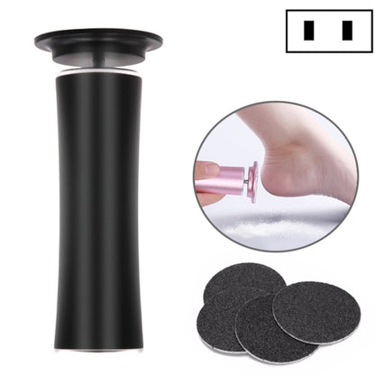 Electric Foot File Speed Adjustable Sandpaper Discs Callus Remover Pedicure Fast Remove Feet Hard Cracked Dry Dead Skin Tool, Plug Type:US plug(Black) - Grinding Tools & Accessories by PMC Jewellery | Online Shopping South Africa | PMC Jewellery | Buy Now Pay Later Mobicred