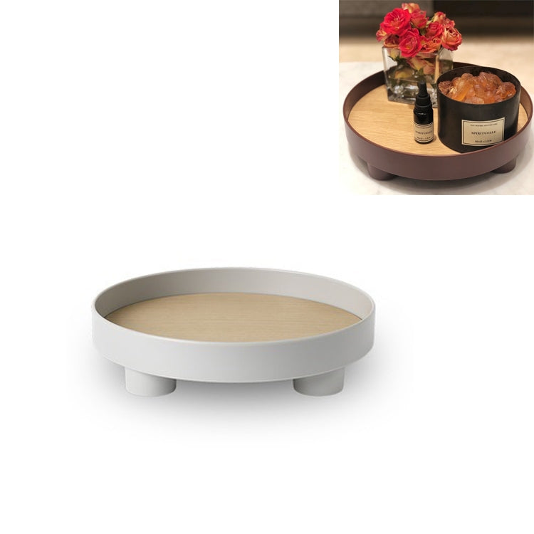 Multifunctional Storage Fruit Tray Cup Perfume Debris Desktop Decoration Plate Tray(Gray) - free shipping - PMc TechLife - Order now!