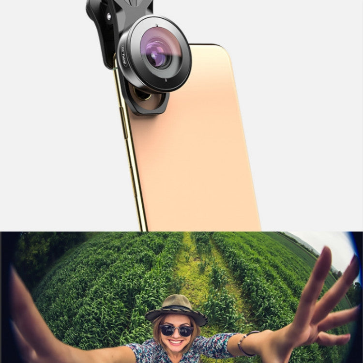 APEXEL APL-HB195 195 Degrees Fisheye Professional HD External Mobile Phone Universal Lens - Macro & Wide-angle by APEXEL | Online Shopping South Africa | PMC Jewellery | Buy Now Pay Later Mobicred