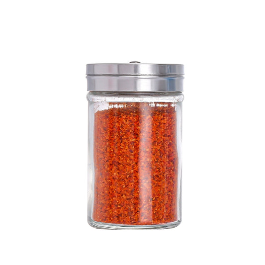 Stainless Steel Lid Glass Seasoning Jar Kitchen Supplies (Transparent) - Condiment Bottles & Hip Flasks by PMC Jewellery | Online Shopping South Africa | PMC Jewellery | Buy Now Pay Later Mobicred