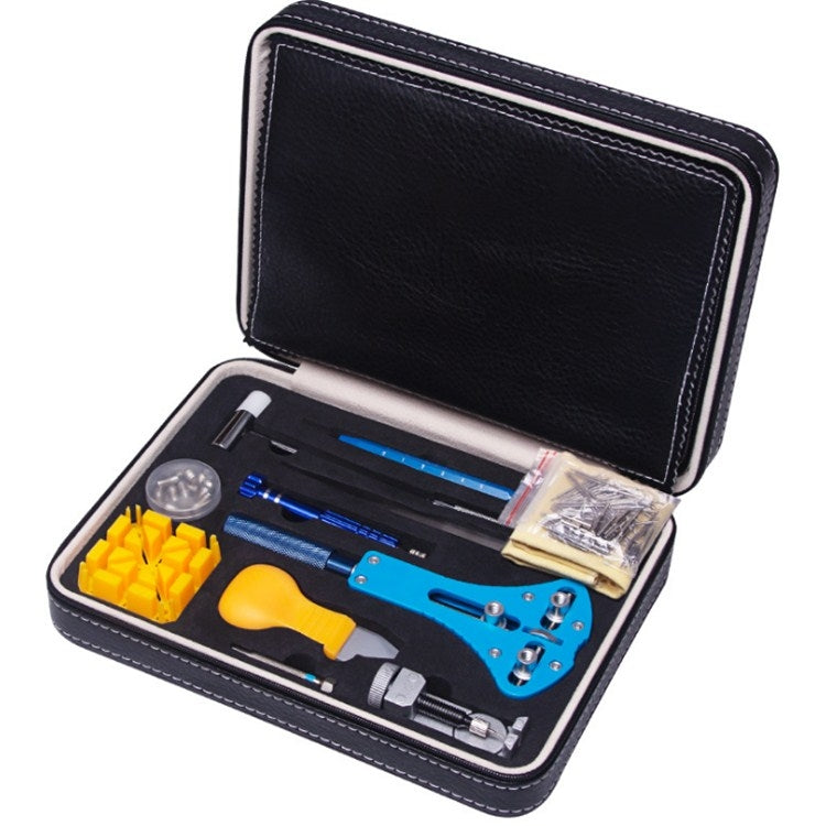 143 in 1 Watch Remover Watch Repair Tool PU Storage Bag Set(Black) - free shipping - PMC TechLife - Order now!