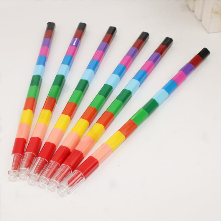 6pcs Creative Building Blocks Crayons Children 12 Colors Drawing Educational Toys - Art Supplies by PMc TechLife | Online Shopping South Africa | PMc TechLife | Buy Now Pay Later Mobicred