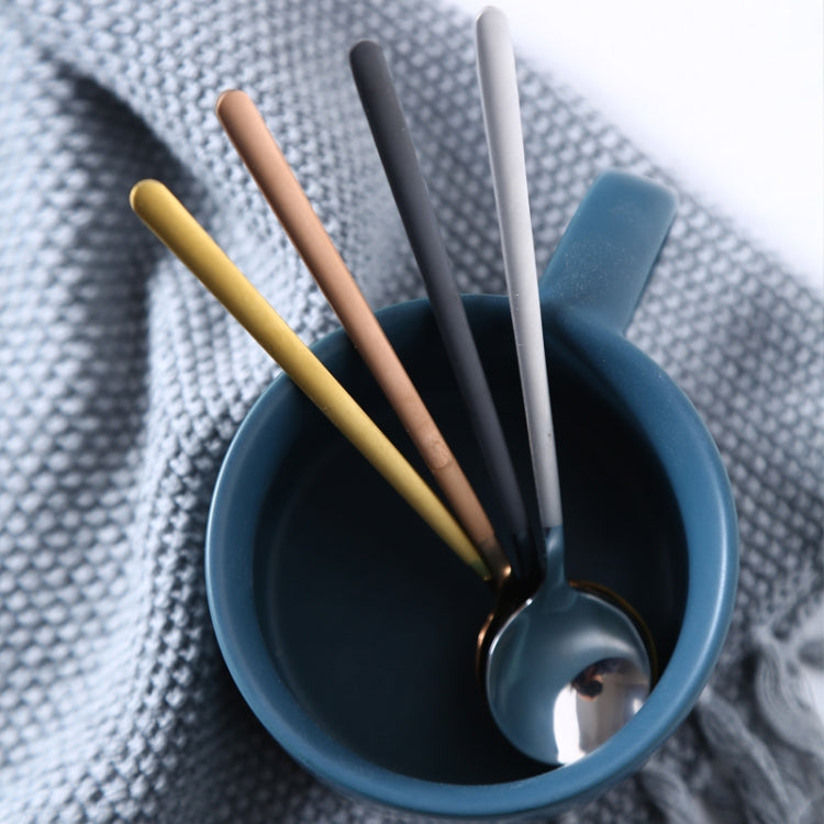 Mini Accessories Coffee Spoon Kitchen Dessertspoon Dining Round Shape Coffee  Stainless Steel Home, Size:15cm(Silver) - free shipping - PMC TechLife - Order now!