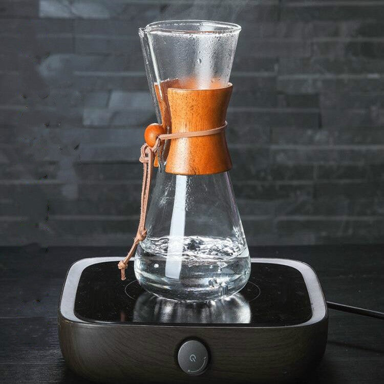Heat Resistant Glass Coffee Pot Convenient Hand Made Pot, Specification:600ml Coffee Pot - free shipping - PMC TechLife - Order now!