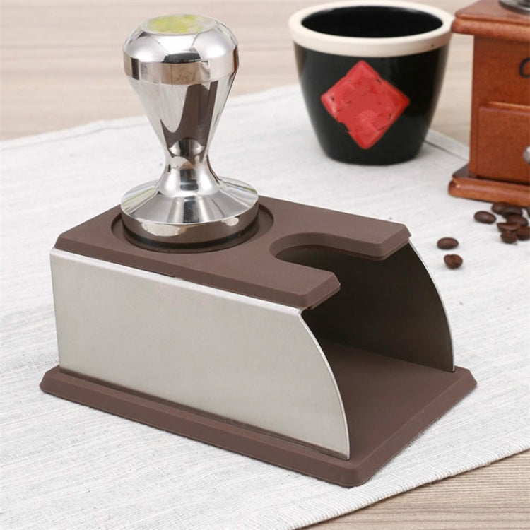 Stainless Steel Solid Wood Handle Integrated Coffee Powder, Specification:57.5mm, Color:Rosewood Handle - free shipping - PMC TechLife - Order now!