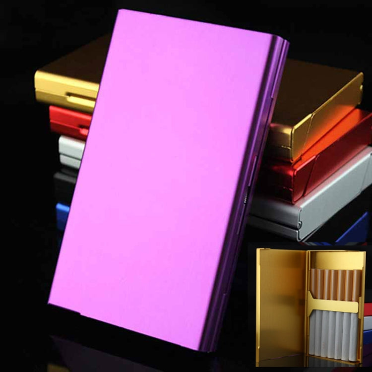 Ultra-thin Personality Creative Ladies Cigarette Case Metal Cigarette Case(Purple) - Cigarette Box & Ashtrays by PMC Jewellery | Online Shopping South Africa | PMC Jewellery