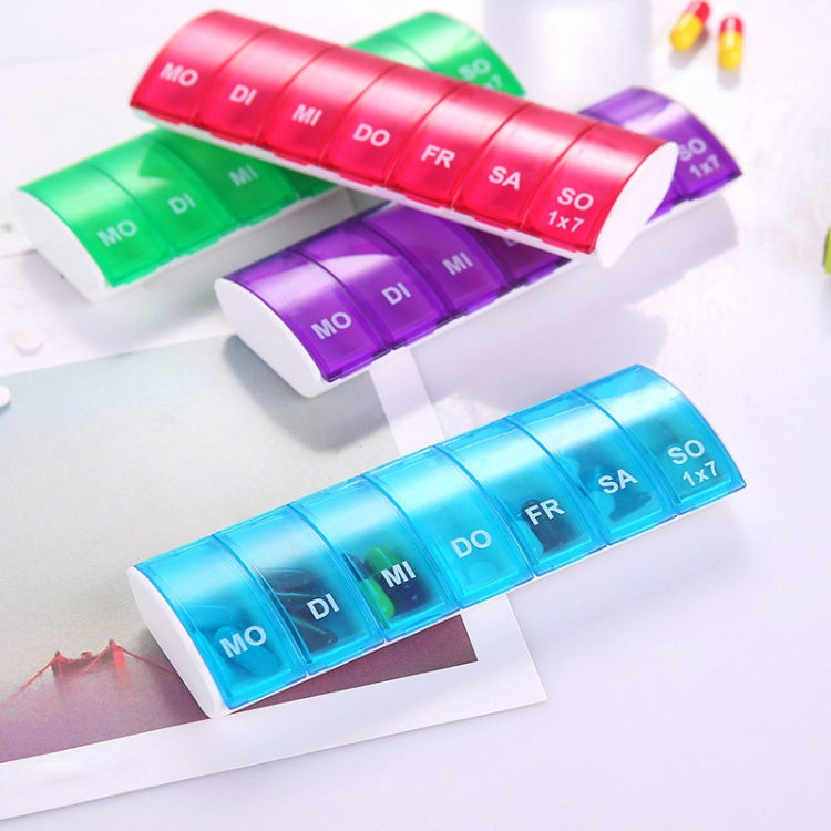 Portable Seven-part Mini Storage Pill Box(Green) - free shipping - PMC TechLife - Order now!