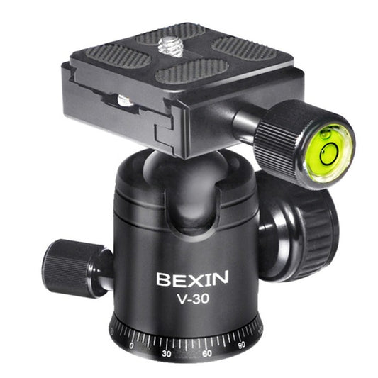 BEXIN 360 Degree Rotation Aluminum Alloy Tripod 30mm Ball Head with Quick Release Plate - Tripod Heads by BEXIN | Online Shopping South Africa | PMC Jewellery | Buy Now Pay Later Mobicred