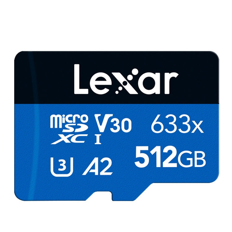 Lexar 633x 512GB High-speed Flash Memory Card Sports Camera Mobile Phone TF Car Driving Recorder Memory Card - Micro SD Card by Lexar | Online Shopping South Africa | PMC Jewellery | Buy Now Pay Later Mobicred