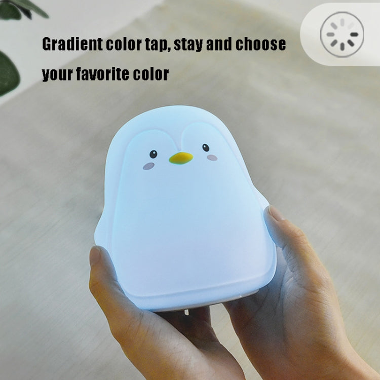 Penguin Silicone Pat Night Light Children Bedside Atmosphere Lamp(White) - Night Lights by PMC TechLife | Online Shopping South Africa | PMC TechLife