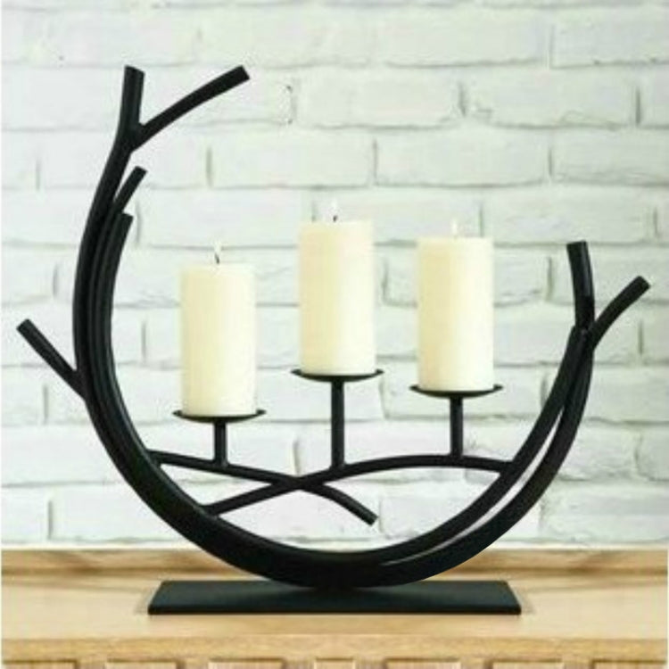 Romantic Vintage Wrought Iron Home Decoration Candle Holder Decoration, Excluding Candles - Candles & Candle Holders by PMC Jewellery | Online Shopping South Africa | PMC Jewellery