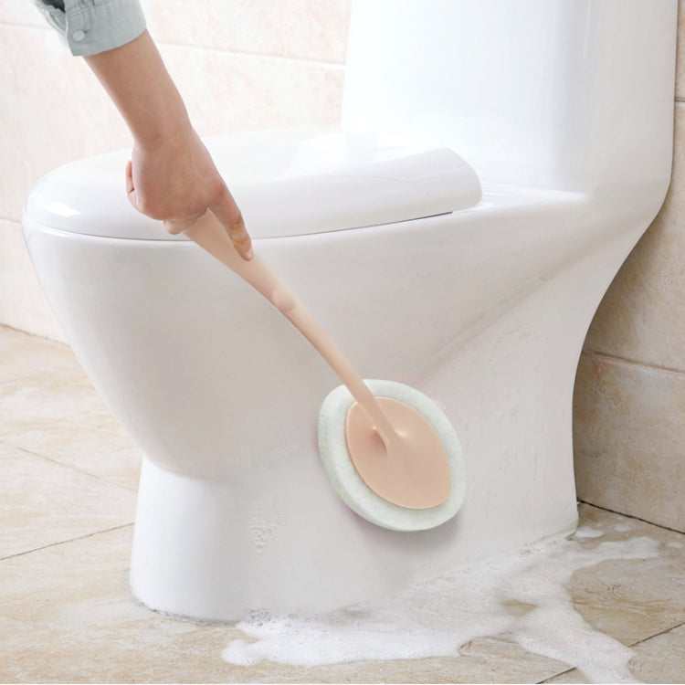 Hand-held Sponge Cleaning Tool Bathroom Ceramic Tile Kitchen Descaling Pot Brush Replaceable Sponge(Pink) - Sponges, Cloths & Brushes by PMc TechLife | Online Shopping South Africa | PMc TechLife | Buy Now Pay Later Mobicred