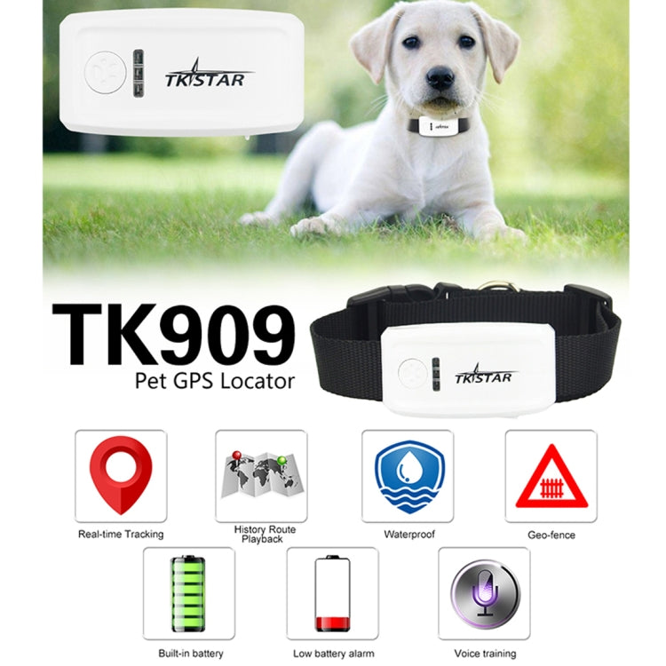 TK-909 GPS / GPRS / GSM Pet Locator Pet Collar Real-time Tracking Device - Pet Tracker by PMC Jewellery | Online Shopping South Africa | PMC Jewellery | Buy Now Pay Later Mobicred
