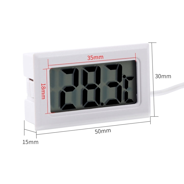 Mini LCD Indoor Digital Thermometer (Celsius Display) (White) - Indoor Thermometer by PMC TechLife | Online Shopping South Africa | PMC TechLife | Buy Now Pay Later Mobicred