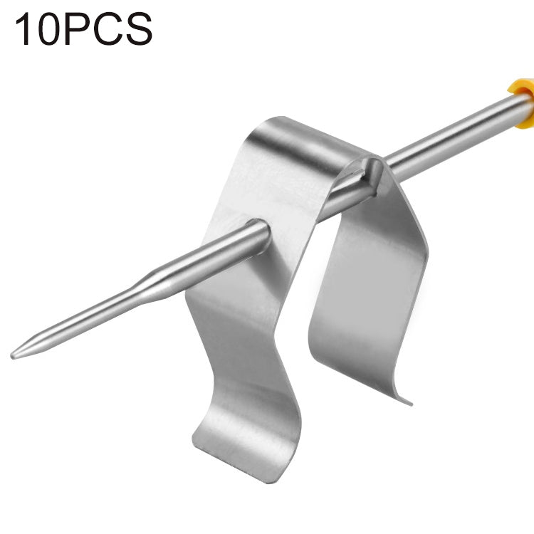 10 PCS Home Kitchen BBQ Grill Probe Holder, Specification: Single Hole Probe Holder - Food Clips & Clips by PMC Jewellery | Online Shopping South Africa | PMC Jewellery