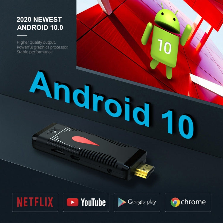 X96 S400 Android 10.0 Mini TV Stick, Allwinner H313 Quad Core ARM Cortex A53, 1GB + 8GB, Support WiFi, HDMI, TF Card, USB - Android TV Sticks by PMC Jewellery | Online Shopping South Africa | PMC Jewellery | Buy Now Pay Later Mobicred