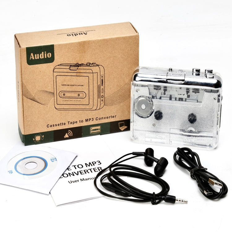 TON010 Type-C Convert Cassette Tape To MP3 (Transparent) - Tape Converter by PMC TechLife | Online Shopping South Africa | PMC TechLife