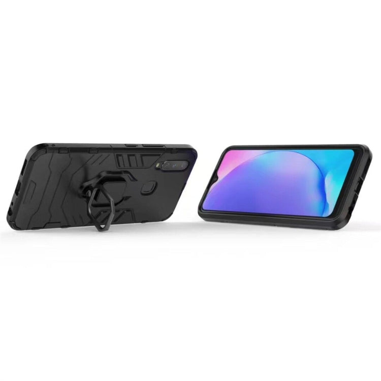 PC + TPU Shockproof Protective Case for Vivo Y17, with Magnetic Ring Holder (Red) - vivo Cases by PMC TechLife | Online Shopping South Africa | PMC TechLife
