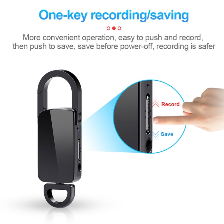 S20 8GB Keychain HD Noise Reduction Portable Recording Pen - U-Disk Recorder by PMC TechLife | Online Shopping South Africa | PMC TechLife | Buy Now Pay Later Mobicred