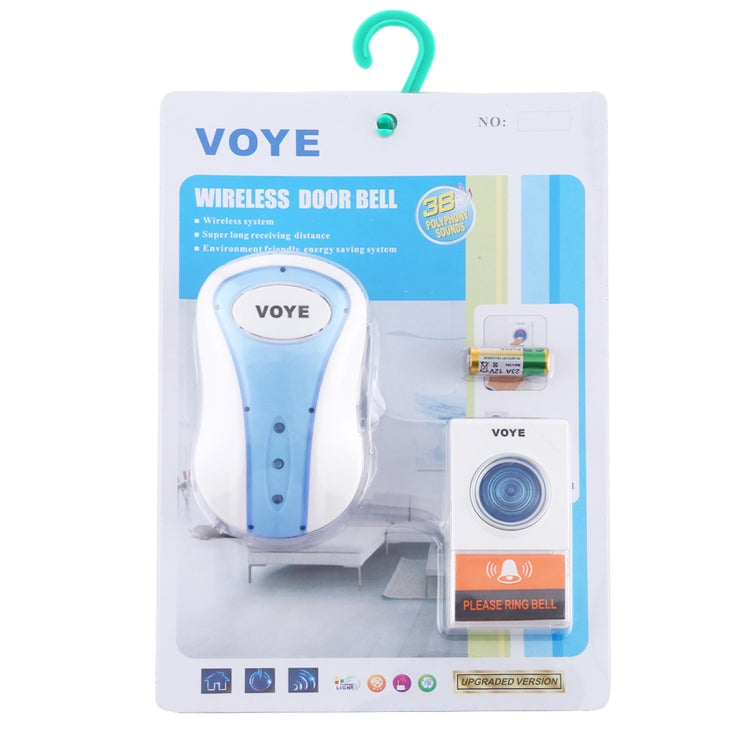 VOYE V008A Home Music Remote Control Wireless Doorbell with 38 Polyphony Sounds, US Plug(White) - Wireless Doorbell by VOYE | Online Shopping South Africa | PMc TechLife | Buy Now Pay Later Mobicred
