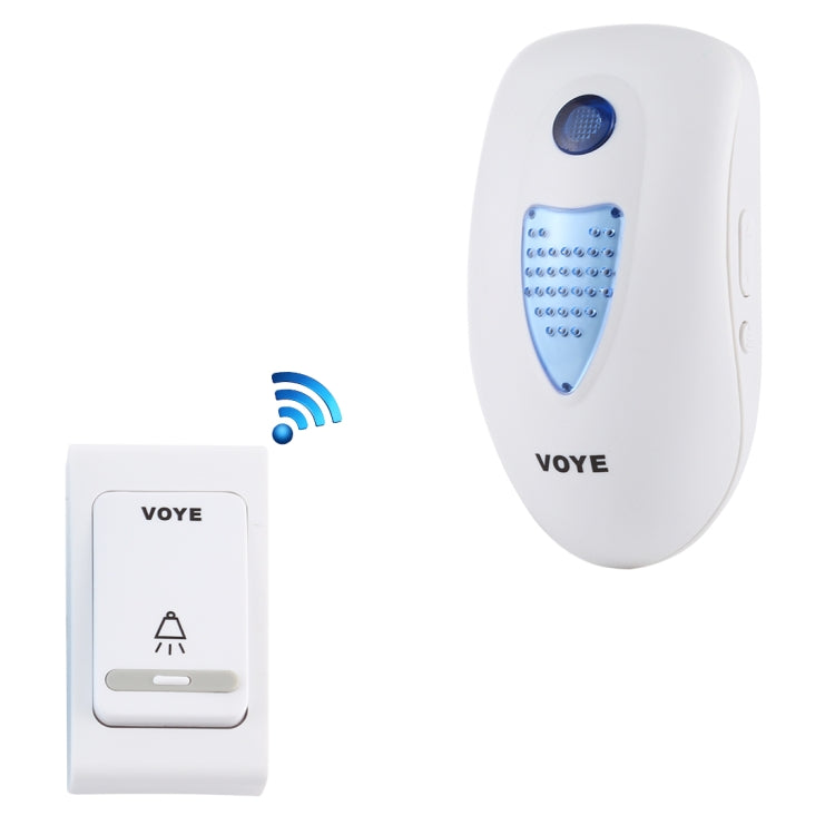 VOYE V003B Home Music Remote Control Wireless Doorbell with 38 Polyphony Sounds, US Plug (White) - Wireless Doorbell by VOYE | Online Shopping South Africa | PMc TechLife | Buy Now Pay Later Mobicred