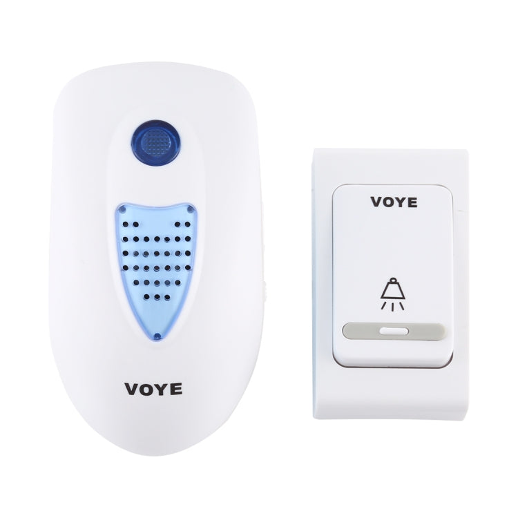 VOYE V003B Home Music Remote Control Wireless Doorbell with 38 Polyphony Sounds, US Plug (White) - Wireless Doorbell by VOYE | Online Shopping South Africa | PMc TechLife | Buy Now Pay Later Mobicred