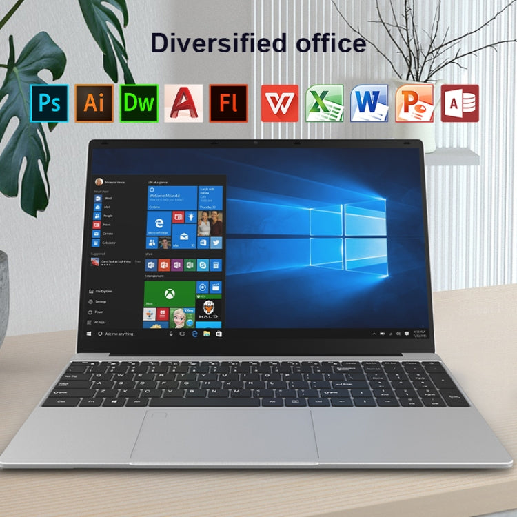 H15 15.6 inch Ultrathin Laptop, 16GB+256GB, Windows 11 Intel Processor N95 Quad Core, US Plug (Silver) - free shipping - PMc TechLife - Order now!