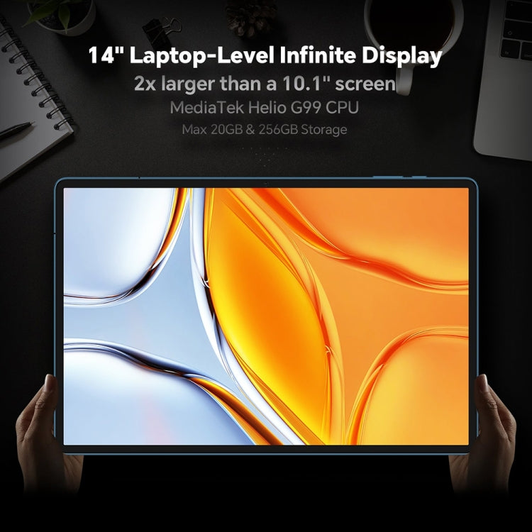 Teclast T70 4G LTE Tablet PC, 8GB+256GB, 14 inch Android 14 MediaTek Helio G99 Octa Core, Support Dual SIM - free shipping - PMc TechLife - Order now!