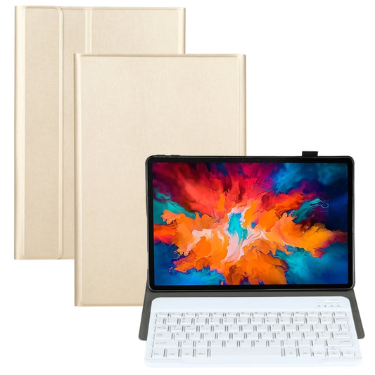 AM13 2 in 1 Removable Bluetooth Keyboard + Protective Leather Tablet Case with Holder for Lenovo Tab P11 Pro (TB-XJ706F)(Gold) - Lenovo Keyboard by PMC Jewellery | Online Shopping South Africa | PMC Jewellery