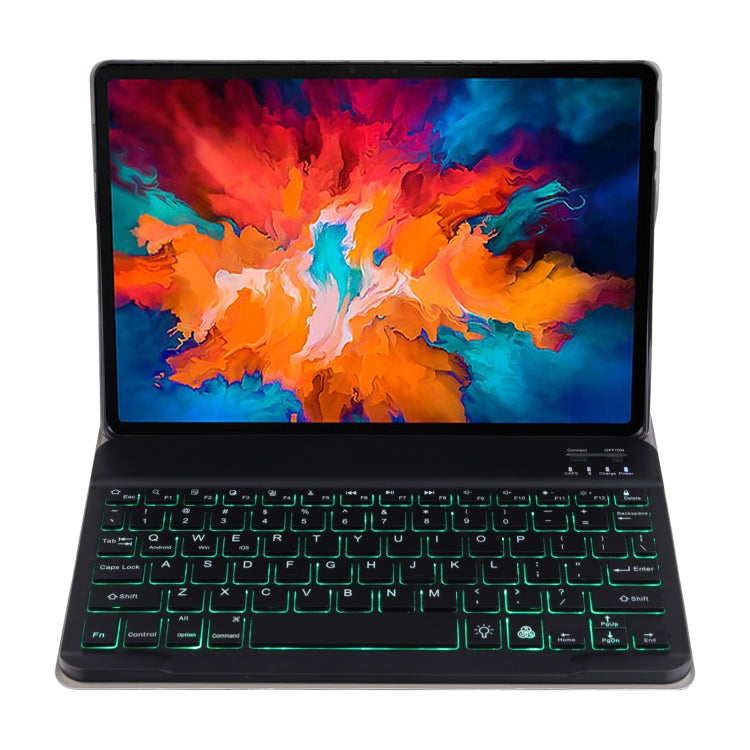 DY-E10 2 in 1 Removable Bluetooth Keyboard + Protective Leather Tablet Case with Backlight & Holder for Lenovo Tab E10(Blue) - Lenovo Keyboard by PMC TechLife | Online Shopping South Africa | PMC TechLife