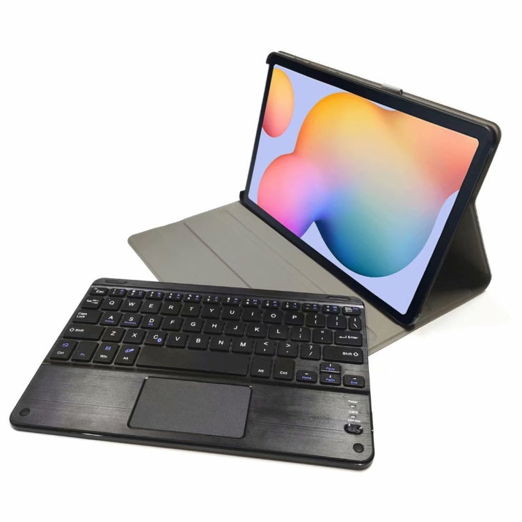 DY-E10 2 in 1 Removable Bluetooth Keyboard + Protective Leather Tablet Case with Touchpad & Holder for Lenovo Tab E10(Black) - free shipping - PMC TechLife - Order now!