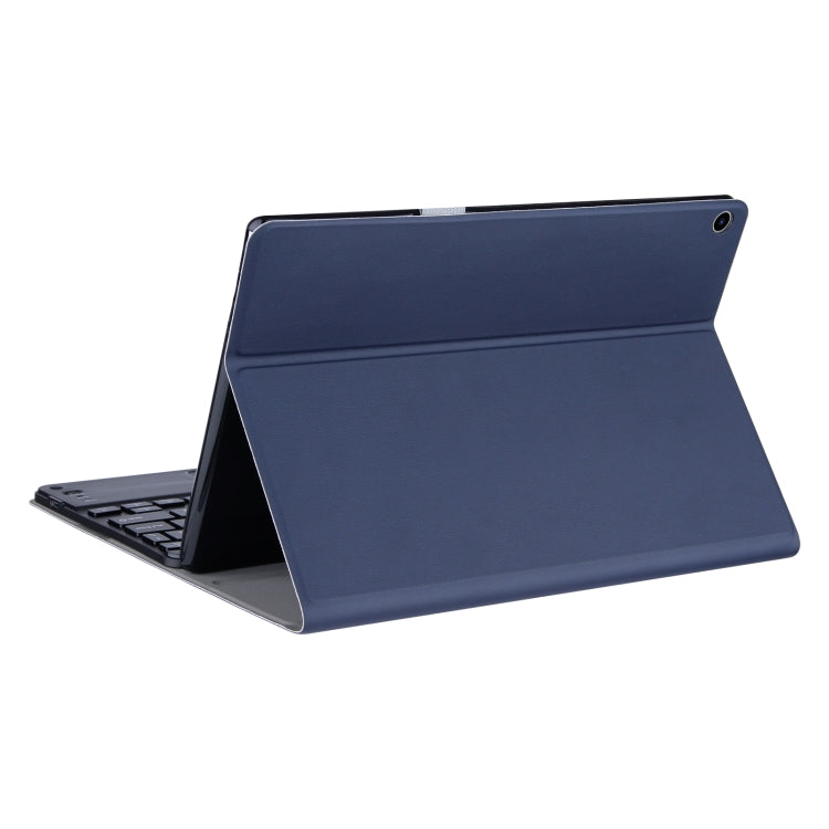 DY-M10ReL-C 2 in 1 Removable Bluetooth Keyboard + Protective Leather Tablet Case with Touchpad & Holder for Lenovo Tab M10 FHD REL(Blue) - Lenovo Keyboard by PMC Jewellery | Online Shopping South Africa | PMC Jewellery