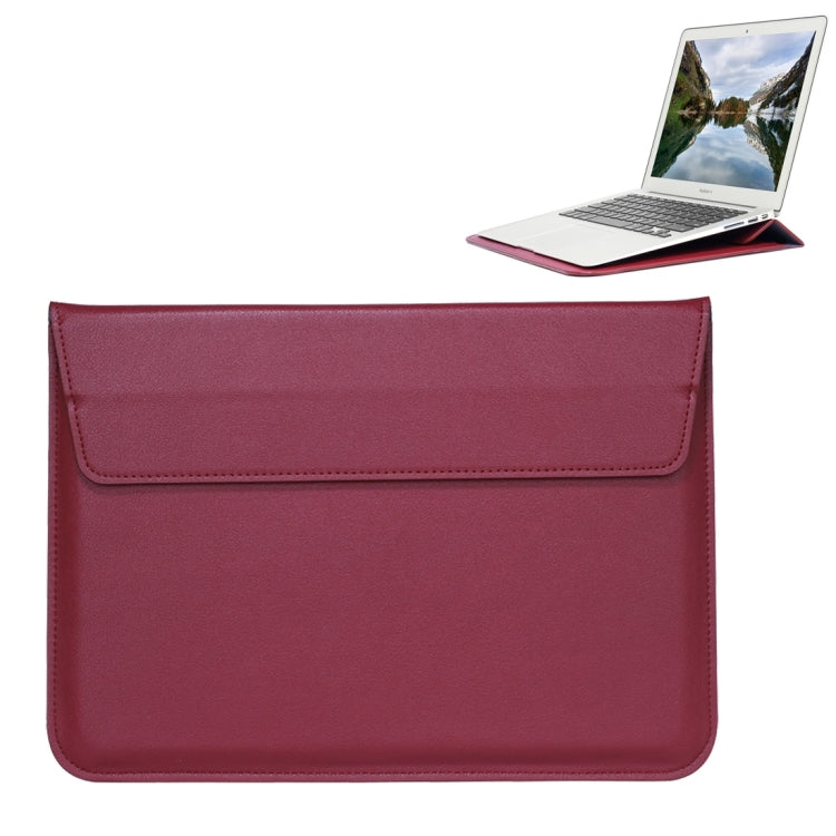 Universal Envelope Style PU Leather Case with Holder for Ultrathin Notebook Tablet PC 15.4 inch, Size: 39x28x1.5cm - 15 inch by PMC TechLife | Online Shopping South Africa | PMC TechLife | Buy Now Pay Later Mobicred