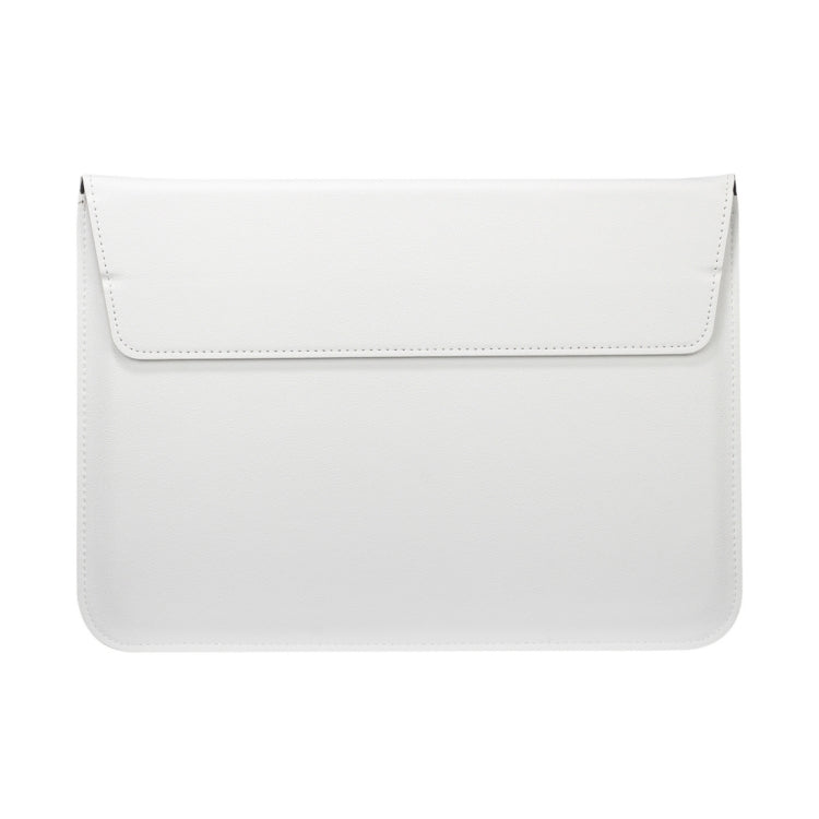Universal Envelope Style PU Leather Case with Holder for Ultrathin Notebook Tablet PC 15.4 inch, Size: 39x28x1.5cm(White) - 15 inch by PMC TechLife | Online Shopping South Africa | PMC TechLife | Buy Now Pay Later Mobicred