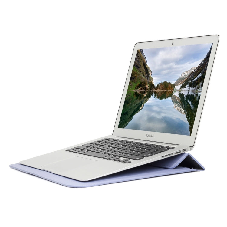 Universal Envelope Style PU Leather Case with Holder for Ultrathin Notebook Tablet PC 13.3 inch, Size: 35x25x1.5cm (Blue Purple) - 13 inch by PMC TechLife | Online Shopping South Africa | PMC TechLife | Buy Now Pay Later Mobicred