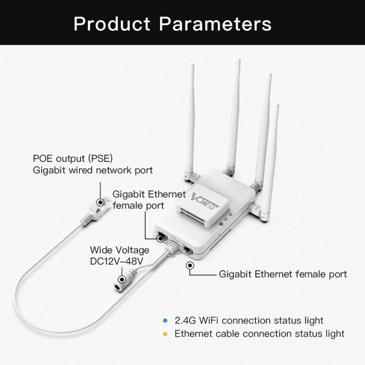 VONETS VAR600-H 600Mbps Wireless Bridge WiFi Repeater, With DC Adapter Set - free shipping - PMC Jewellery - Order now!