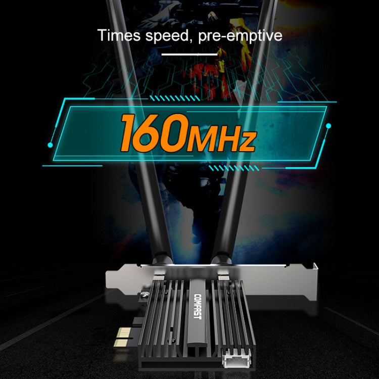 COMFAST CF-AX200 PRO 3000Mbps Bluetooth PCI-E Wifi Network Card Adapter with 2 Antennas - free shipping - PMC Jewellery - Order now!