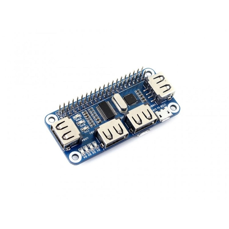 Waveshare 4 Port USB HUB HAT for Raspberry Pi - Modules Expansions Accessories by Waveshare | Online Shopping South Africa | PMC TechLife | Buy Now Pay Later Mobicred