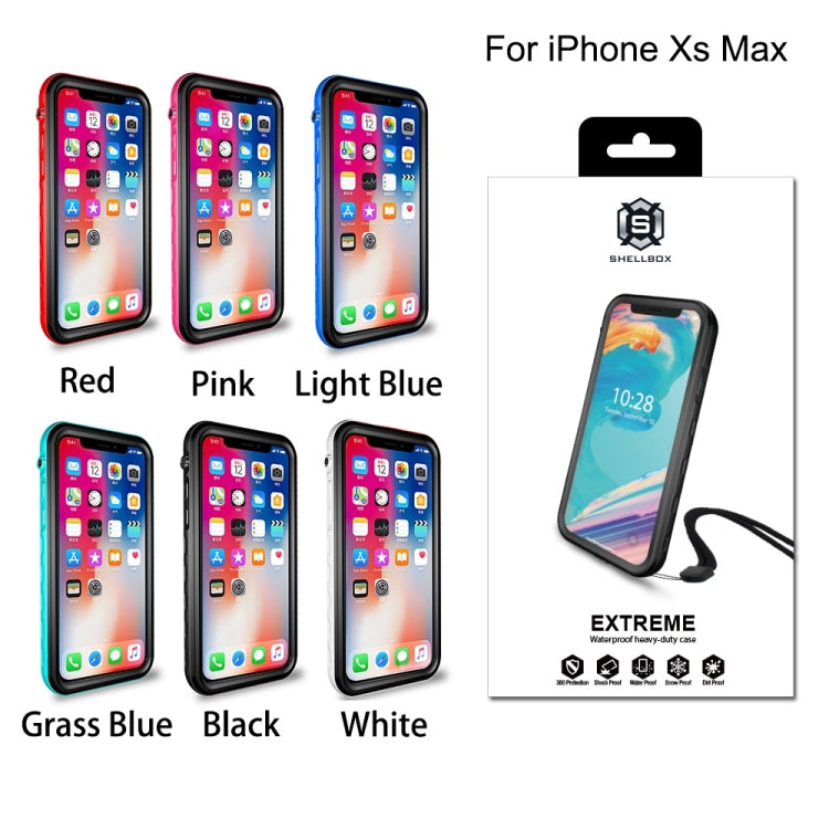 For iPhone XS Max 2m Waterproof Snowproof 2m Shockproof Dustproof PC+Silicone Case (Black) - More iPhone Cases by PMC TechLife | Online Shopping South Africa | PMC TechLife