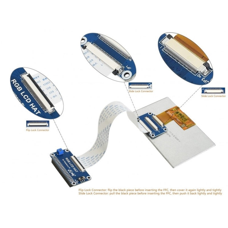 Waveshare 5.0 inch 800x480 IPS Display for Raspberry Pi, DPI interface, No Touch - Modules Expansions Accessories by Waveshare | Online Shopping South Africa | PMC TechLife | Buy Now Pay Later Mobicred