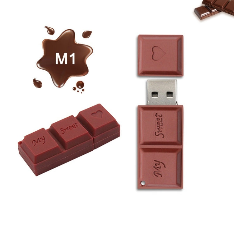 MicroDrive 128GB USB 2.0 Creative Chocolate USB Flash Drive - USB Flash Drives by MicroDrive | Online Shopping South Africa | PMC Jewellery