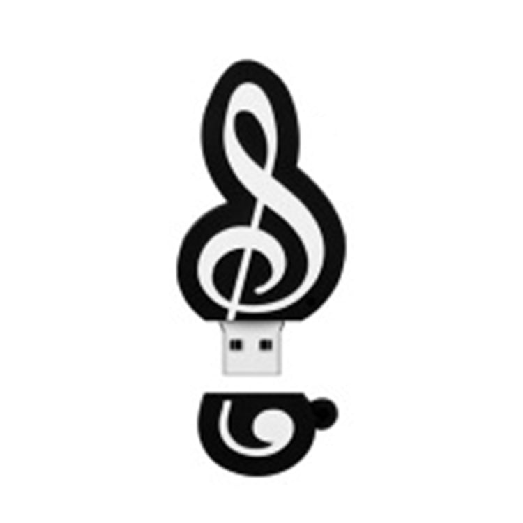 MicroDrive 128GB USB 2.0 Music Note U Disk - free shipping - PMC Jewellery - Order now!