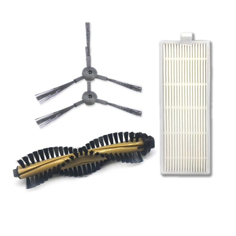 XI214 K614 Side Brushes + I207 Filter + I202 Main Brush Set for ILIFE A4 - For ILIFE Accessories by PMC TechLife | Online Shopping South Africa | PMC TechLife | Buy Now Pay Later Mobicred