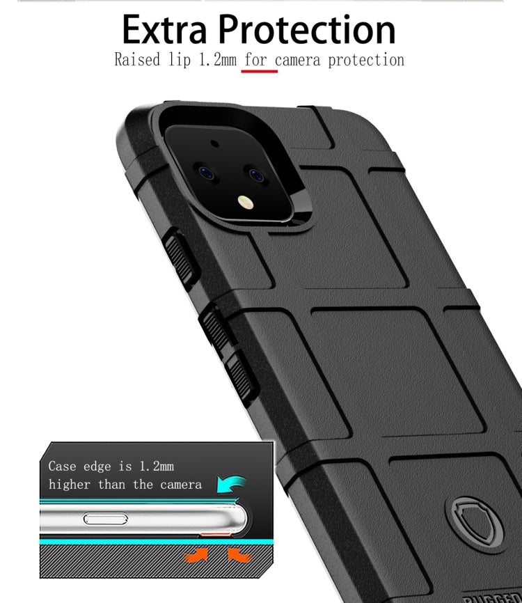 Shockproof Protector Cover Full Coverage Silicone Case for Google Pixel 4 (Black) - Google Cases by PMC TechLife | Online Shopping South Africa | PMC TechLife