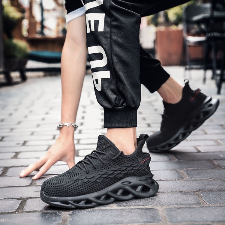 Jiefu Breathable Flying Fabric Anti Smashing And Anti Piercing Insulating Safety Shoes (Color:Black Size:45) - Casual Shoes by Jiefu | Online Shopping South Africa | PMC Jewellery | Buy Now Pay Later Mobicred