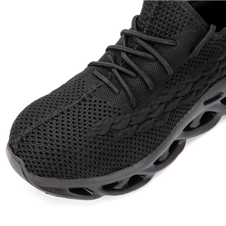 Jiefu Breathable Flying Fabric Anti Smashing And Anti Piercing Insulating Safety Shoes (Color:Black Size:45) - Casual Shoes by Jiefu | Online Shopping South Africa | PMC Jewellery | Buy Now Pay Later Mobicred