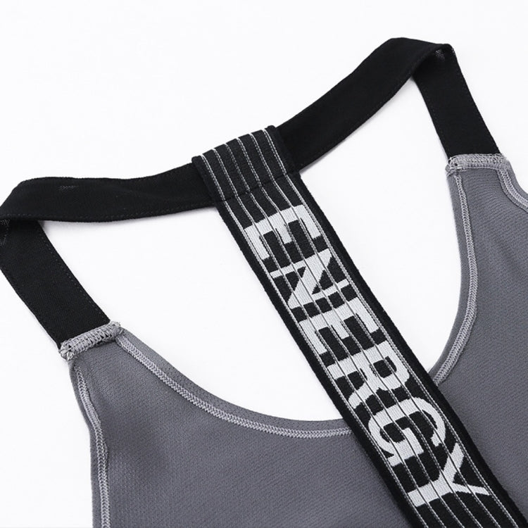 Sexy T-shaped Back Hollow Strap Quick Drying Loose Vest (Color:White Size:L) - Sportswear by PMC Jewellery | Online Shopping South Africa | PMC Jewellery