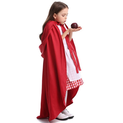 Little Red Riding Hood Parent Child Fairy Tale Drama Performance Costume Little Red Riding Hood Dress Little Maid Two Dress Halloween Costume (Color:Cape+Maid Size:L) - Clothing by PMC Jewellery | Online Shopping South Africa | PMC Jewellery