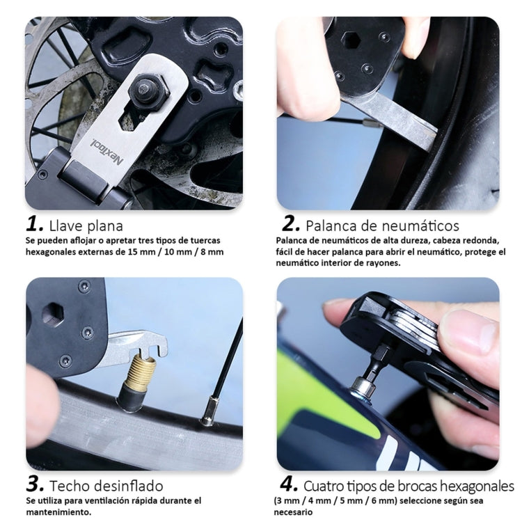 NexTool Multi-functional Bicycle Tool Mini Pocket Bike Toolbox Outdoor Wrench Repair Tool Magnetic Sleeve - Maintenance tools by NexTool | Online Shopping South Africa | PMC TechLife | Buy Now Pay Later Mobicred
